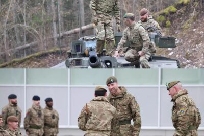 Prince William rides in tank just 90 miles away from Putin’s Russia as he meets troops