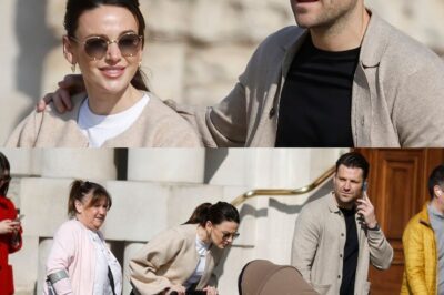 Michelle Keegan and Mark Wright spotted pushing ‘Ferrari of prams’ on first family outing